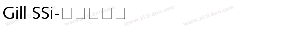 Gill SSi字体转换